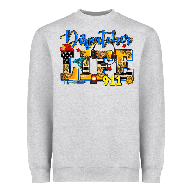 Dispatcher Life Heavyweight Sweatshirt by Zillion Design Studio | Teevron