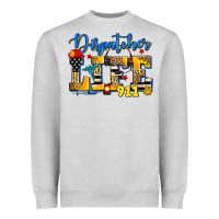 Heather Grey dispatcher life Heavyweight Sweatshirt - Zillion Design Studio