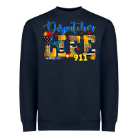 Navy dispatcher life Heavyweight Sweatshirt - Zillion Design Studio