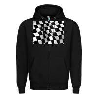 Black race flag 3200x2400 Zipper Hoodie - AdoDesignShop