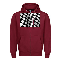 Burgundy race flag 3200x2400 Zipper Hoodie - AdoDesignShop