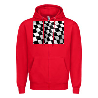 Red race flag 3200x2400 Zipper Hoodie - AdoDesignShop