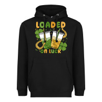 Black loaded on luck Heavyweight Hoodie - MaliasSmallBusiness