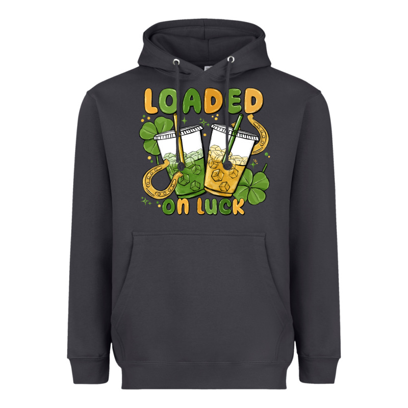 Loaded On Luck Heavyweight Hoodie by MaliasSmallBusiness | Teevron