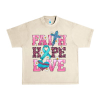 Sandshell faith hope love  cross and ribbon Urban Heavy Tee - HRA Design Shop