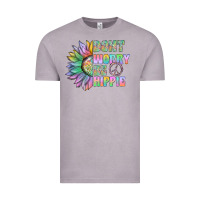 Vintage Zinc Don't Worry Be Hippie Vintage Tee - CowhideDigitalArt