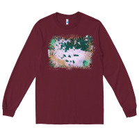Burgundy Western Green Cowhide Frame Long Sleeve Tee - Bettercallsaul