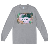 Heather Grey Western Green Cowhide Frame Long Sleeve Tee - Bettercallsaul