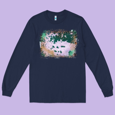 Western Green Cowhide Frame Long Sleeve Tee Designed By Bettercallsaul