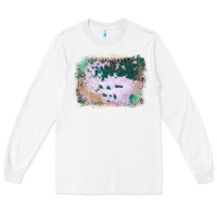White Western Green Cowhide Frame Long Sleeve Tee - Bettercallsaul