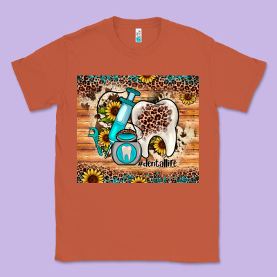 Dental Sunflower Classic Tee Designed By Jahusdesignshop