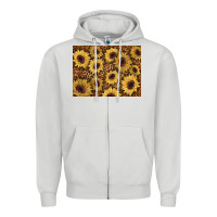 Dove Grey sunflower leopard background 3200x2400 Zipper Hoodie - AdoDesignShop
