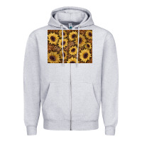 Heather Grey sunflower leopard background 3200x2400 Zipper Hoodie - AdoDesignShop