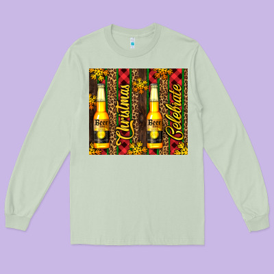 Beer Bottle For Christmas Long Sleeve Tee Designed By Adodesignshop