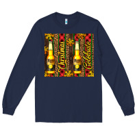 Navy beer bottle for christmas Long Sleeve Tee - AdoDesignShop