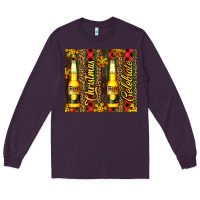 Plum beer bottle for christmas Long Sleeve Tee - AdoDesignShop