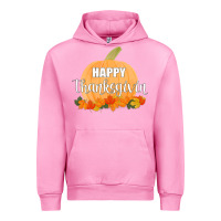 Fuchsia Pink Happy Thanksgiving Urban Hoodie - Bettercallsaul