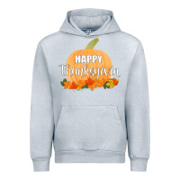 Heather Grey Happy Thanksgiving Urban Hoodie - Bettercallsaul