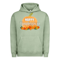 Pigment Oil Green Happy Thanksgiving Urban Hoodie - Bettercallsaul