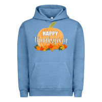 Pigment Pebble Blue Happy Thanksgiving Urban Hoodie - Bettercallsaul