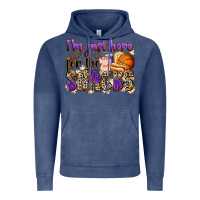 Vintage Denim i'm just here for the snacks basketball Vintage Hoodie - Zillion Design Studio
