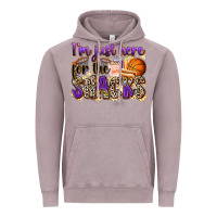 Vintage Zinc i'm just here for the snacks basketball Vintage Hoodie - Zillion Design Studio