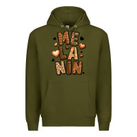 Army Green melanin Premium Hoodie - LillyAllenDesigns