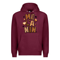 Burgundy melanin Premium Hoodie - LillyAllenDesigns