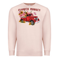 Pale Pink flower market Premium Sweatshirt - MaliasSmallBusiness