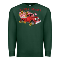 Sports Green flower market Premium Sweatshirt - MaliasSmallBusiness
