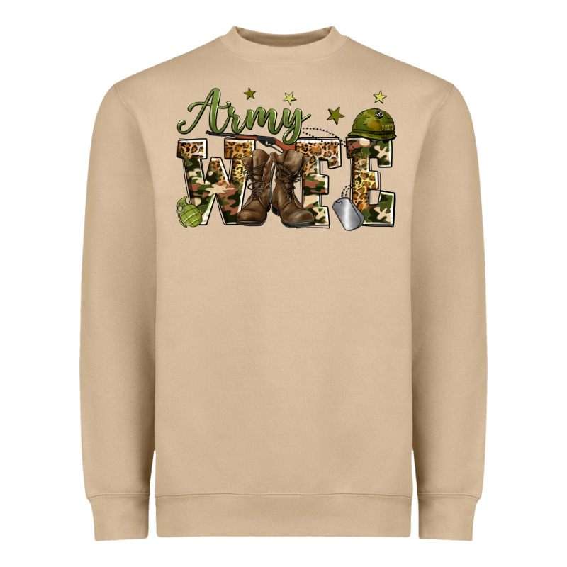 Army Wife Heavyweight Sweatshirt by Zillion Design Studio | Teevron