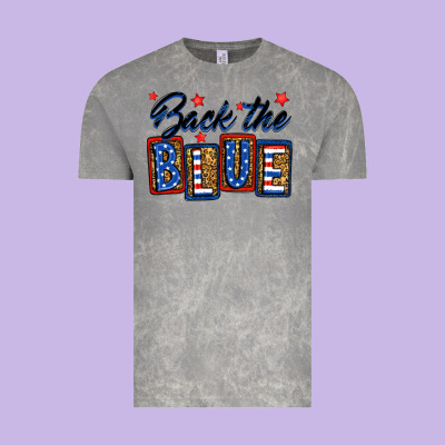 Back The Blue Vintage Tee Designed By Neo Western