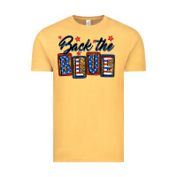Vintage Mustard Back the blue Vintage Tee - Neo Western