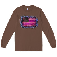 Chestnut Old Leopard American Flag Long Sleeve Tee - Bettercallsaul