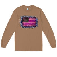 Toasted Coconut Old Leopard American Flag Long Sleeve Tee - Bettercallsaul