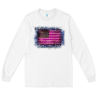 White Old Leopard American Flag Long Sleeve Tee - Bettercallsaul