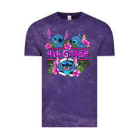 Cloud Purple preview flower stitch  4th grade Vintage Tee - AdoDesignShop