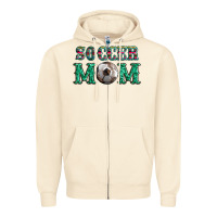 Sandshell soccer mom with leopard ball and serape leopard Zipper Hoodie - Artiststas