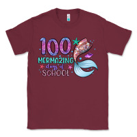 Burgundy 100 mermazing days of school Classic Tee - Artiststas