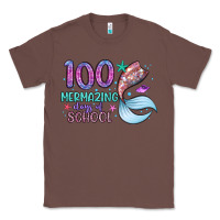 Chestnut 100 mermazing days of school Classic Tee - Artiststas