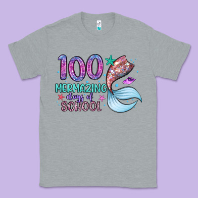 100 Mermazing Days Of School Classic Tee Designed By Artiststas
