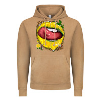 Vintage Camel lemon lips with leopard Vintage Hoodie - texasbilliewilder