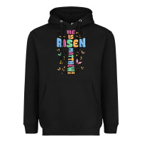 Black he is risen cross Heavyweight Hoodie - MaliasSmallBusiness