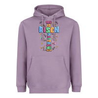 Lavender he is risen cross Heavyweight Hoodie - MaliasSmallBusiness