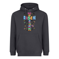 He Is Risen Cross Heavyweight Hoodie | Teevron