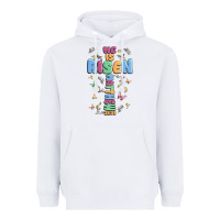 White he is risen cross Heavyweight Hoodie - MaliasSmallBusiness