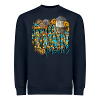 Navy small town proud Heavyweight Sweatshirt - Zillion Design Studio