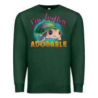 Sports Green i'm turtley adorable Premium Sweatshirt - NancyCooperArtShop