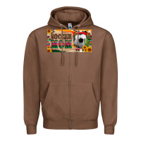 Chestnut soccer mom with ball and sunflower cactus serape licanse plate Zipper Hoodie - Artiststas