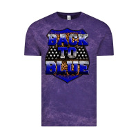 Cloud Purple Back the blue Vintage Tee - Neo Western